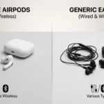 difference between airpods and earbuds