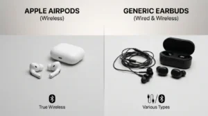 difference between airpods and earbuds