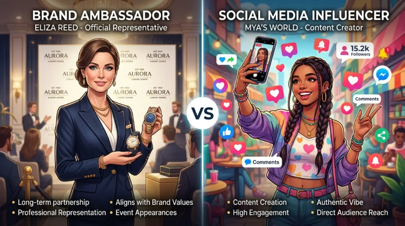 Difference Between Ambassador and Influencer