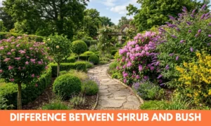 difference between shrub and bush