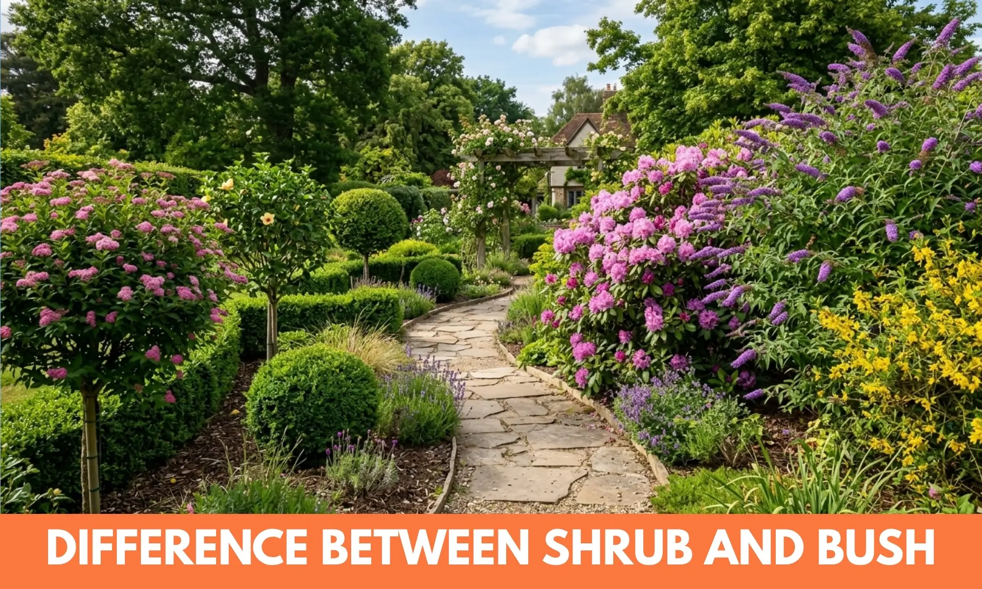 difference between shrub and bush