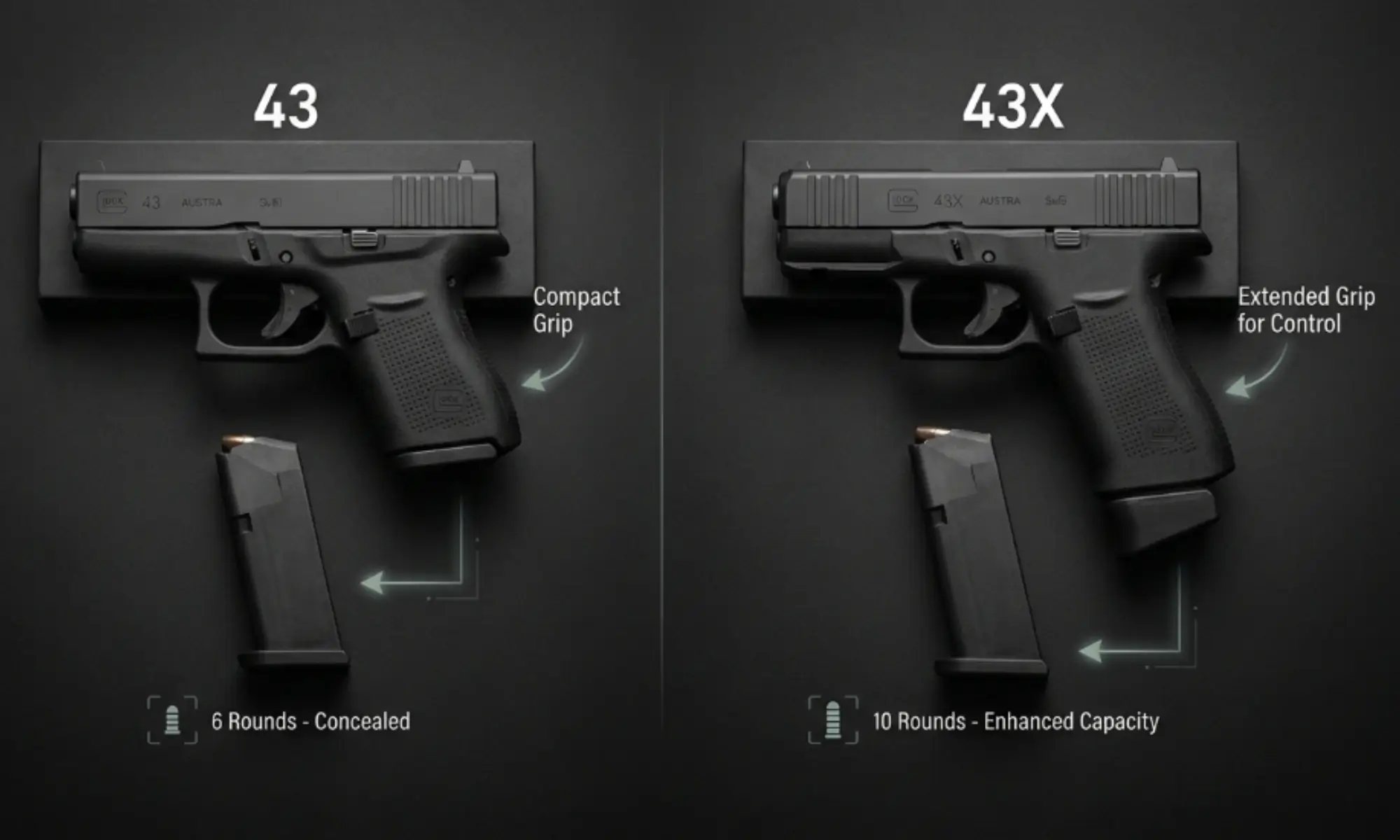 difference between 43 and 43x