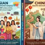 difference between asian and chinese