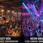 difference between bar and club