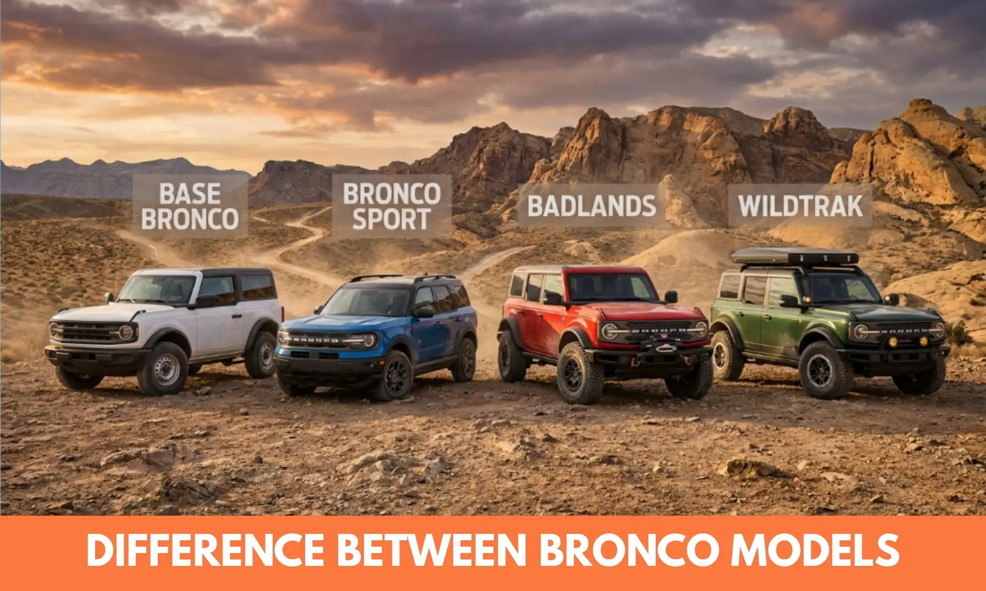 difference between bronco models