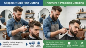 difference between clippers and trimmers