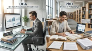 difference between dba and phd