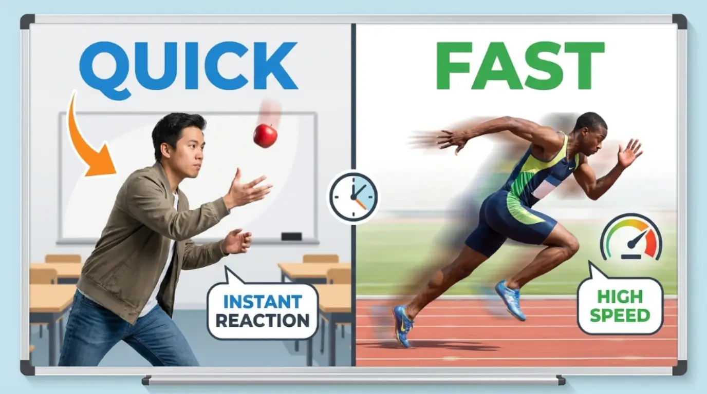 difference between quick and fast