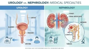 difference between urology and nephrology