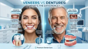 Difference Between Veneers and Dentures Explained