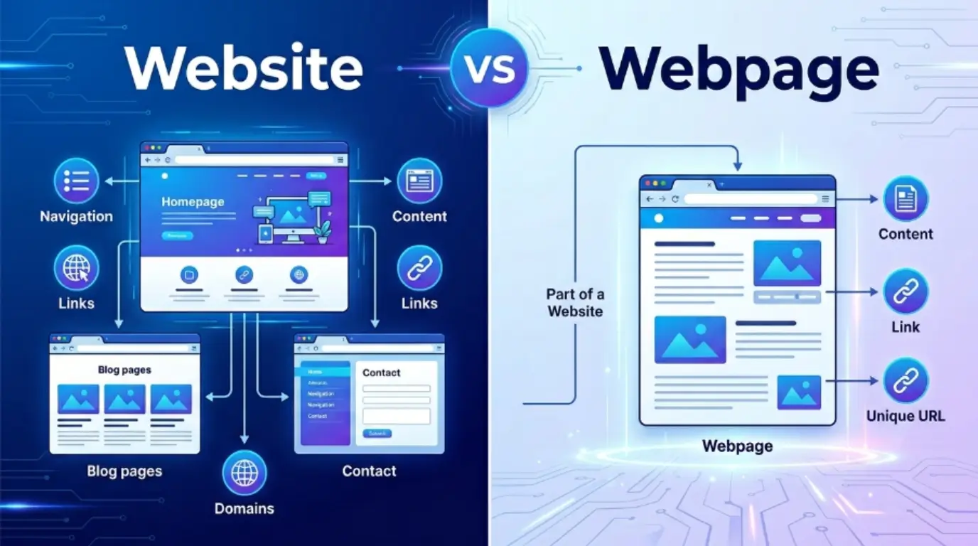 difference between website and webpage
